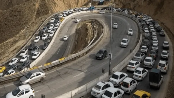 ترافیک در جاده چالوس