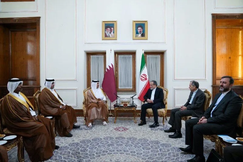 دیدار وزیر خارجه قطر با عراقچی